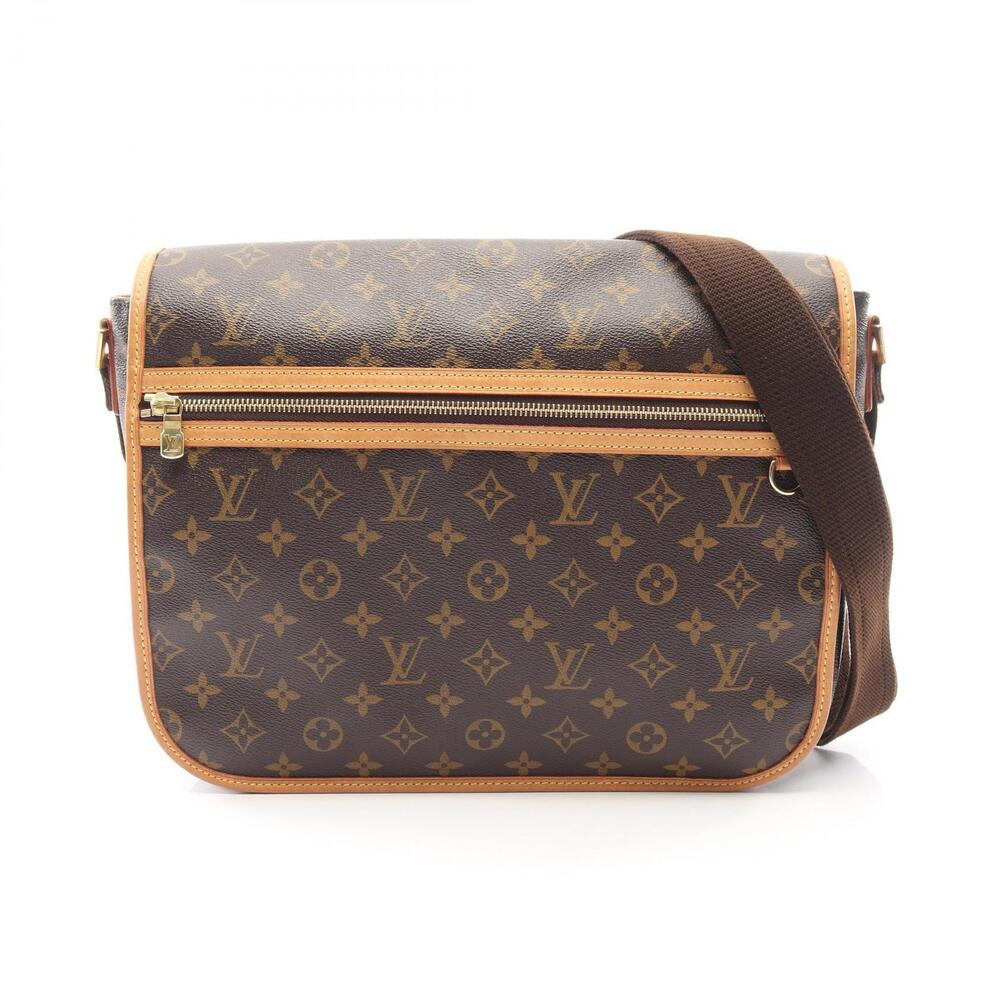 Louis Vuitton Messenger Bosphore Shoulder Bag Canvas Leather Monogram Brown